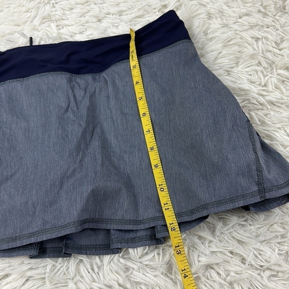 Lululemon Run: Pace Setter Skirt Heathered Deep Indigo / Deep Indigo - Picture 2 of 7